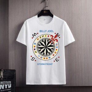 Billy Joel Storm Front 1989 Tour Rock Band Music Fan Graphic Streetwear T-Shirt